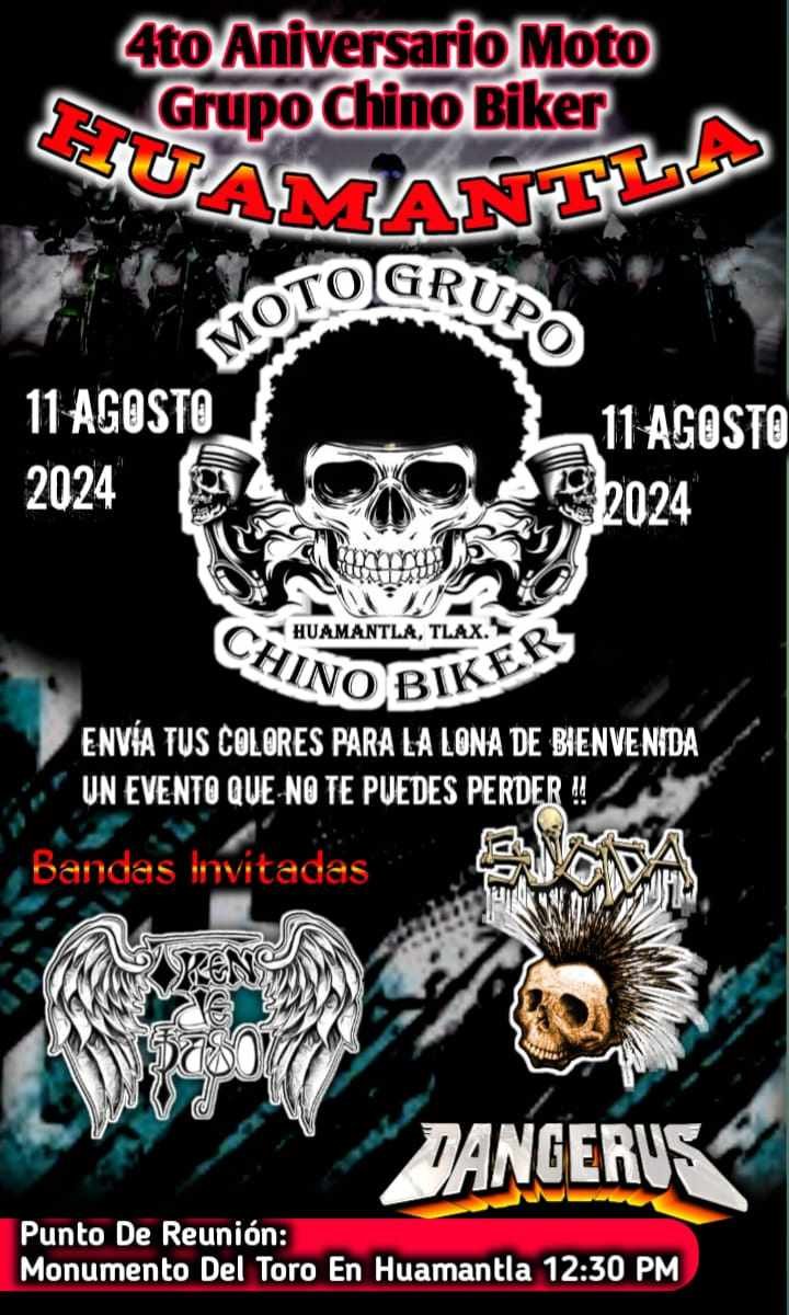 4to. aniversario moto grupo chino biker