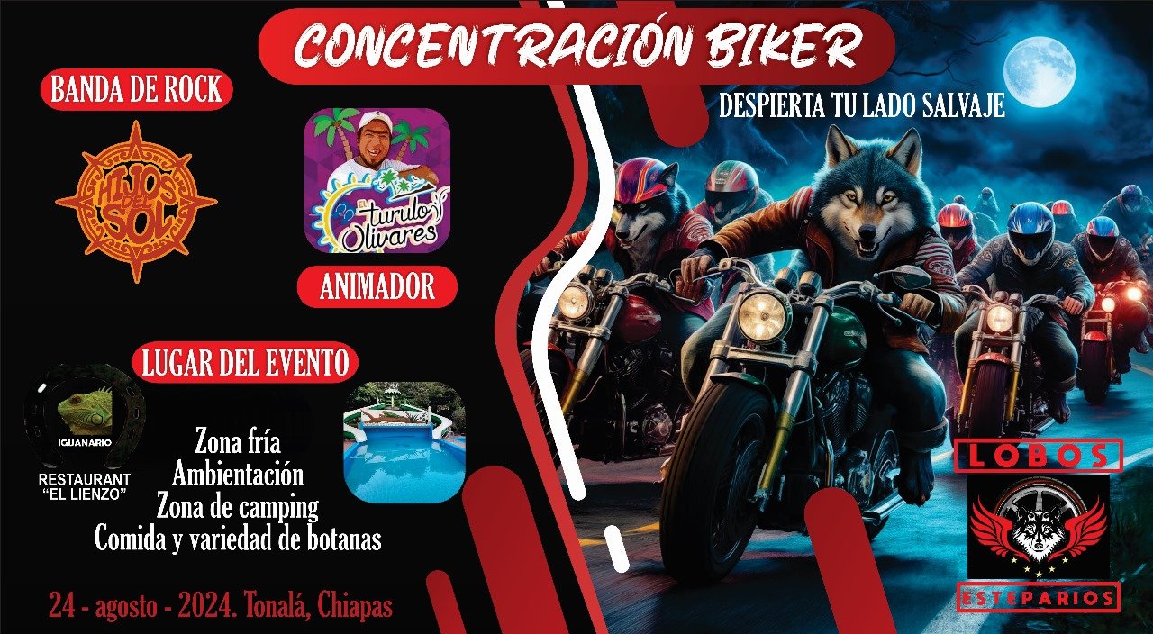 2da concentración biker lobos esteparios