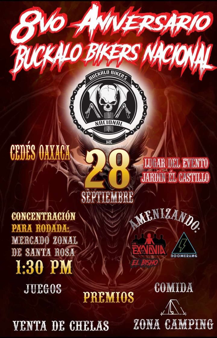 8° aniversario de buckalo biker's nacional