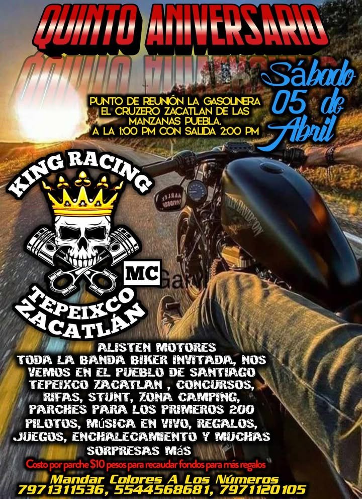 5to aniversario de king racing mc