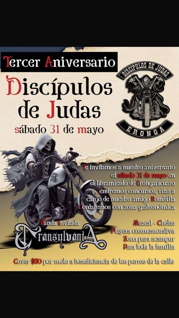 3er aniversario discipulos de judas mc