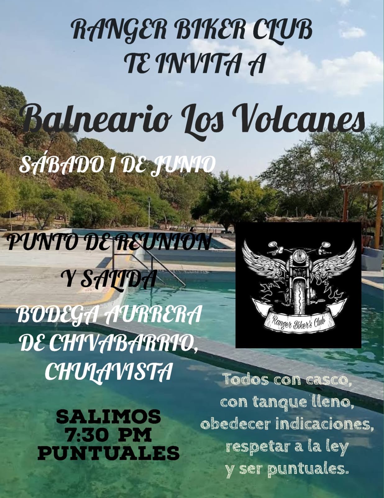 rodada a baldeario los volcanes de ranger biker club