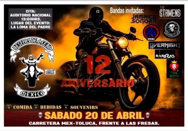12vo aniversario bestias de acero méxico
