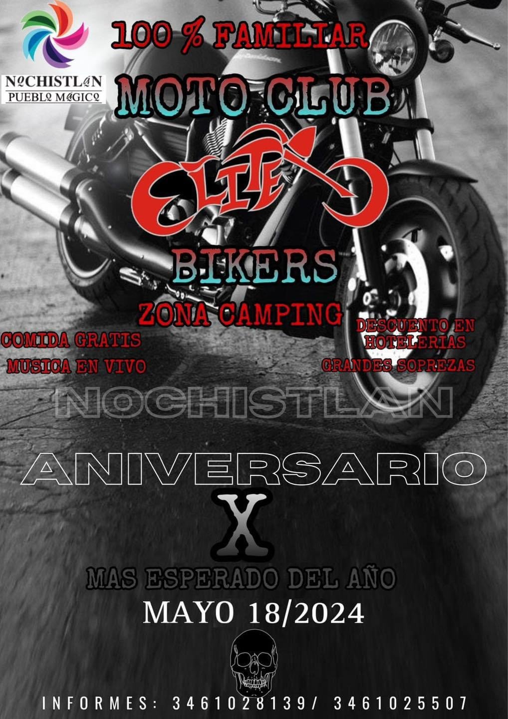 10mo. aniversario moto club elite nochistlán