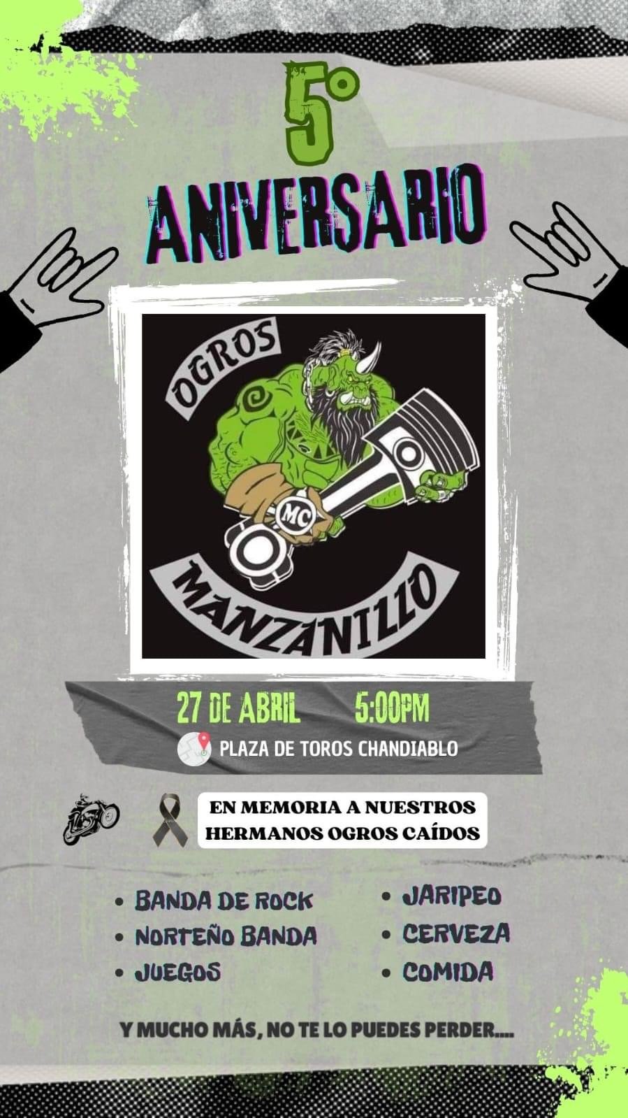 5to aniversario de ogros manzanillo