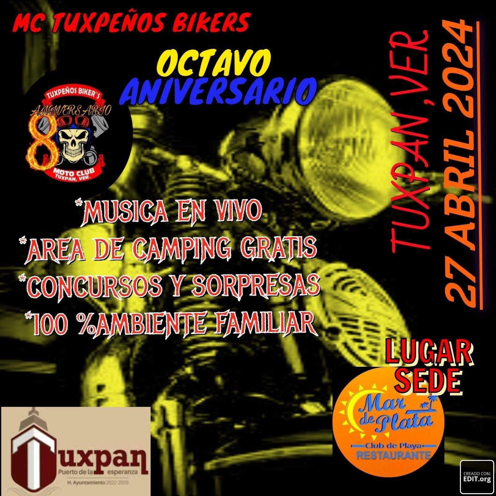 8vo.  aniversario tuxpeños bikers