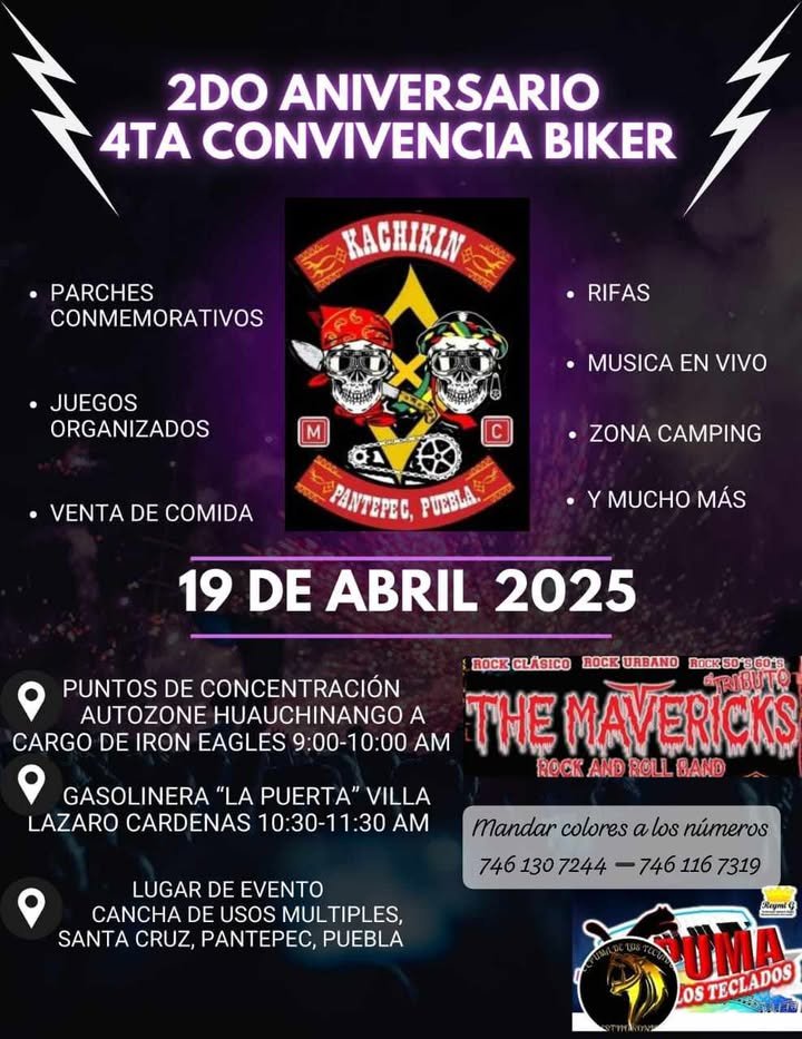 2do aniversario 4ta convivencia biker mc kachikin pantepec