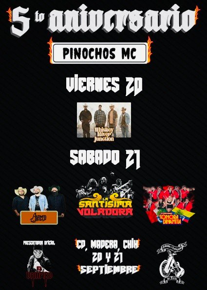 5to aniversario pinochos m. c.