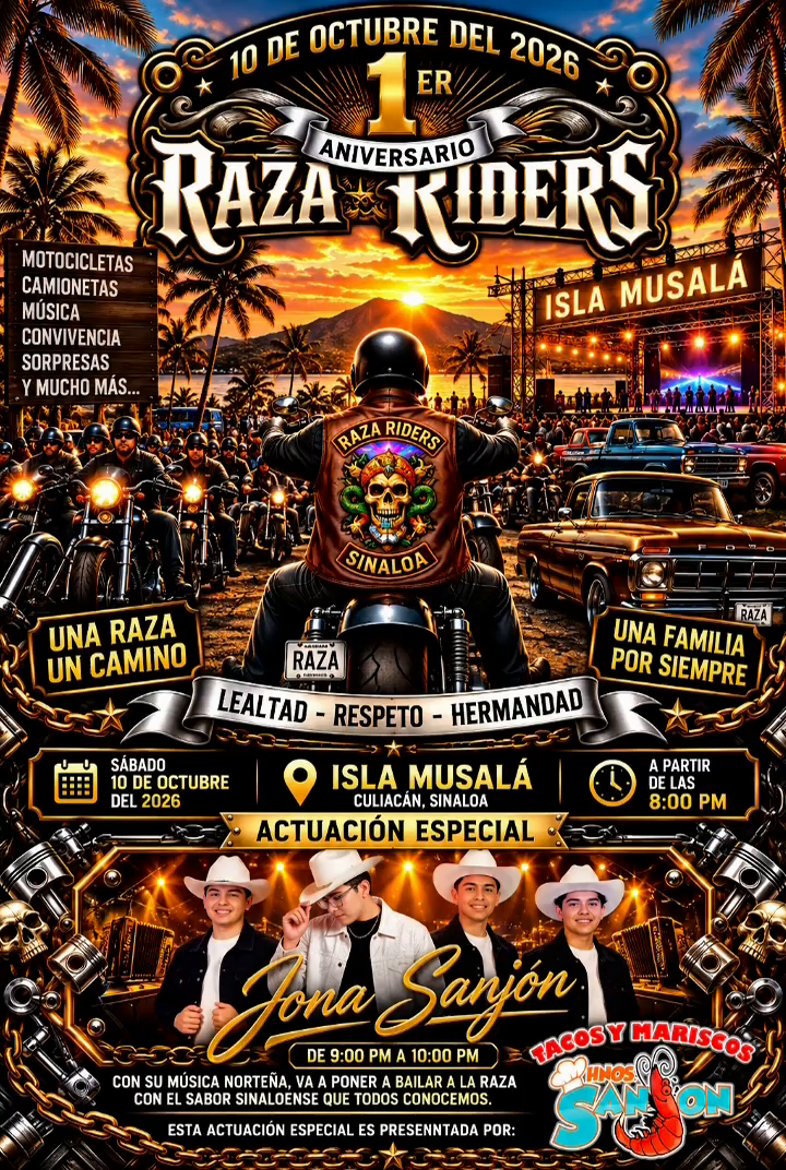 🏍️🔥 ¡1ER ANIVERSARIO RAZA RIDERS! 🔥🏍️