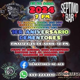 1er aniversario dementores m. c. aguascalientes