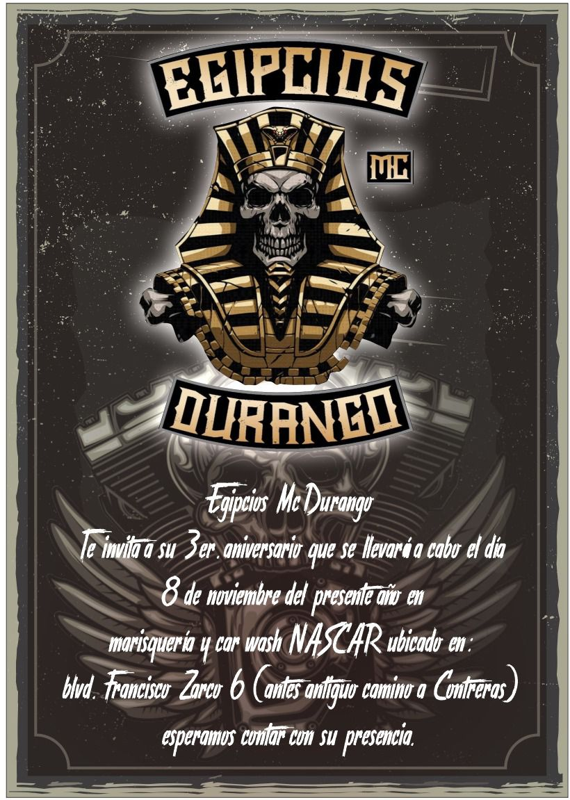 3er aniversario | egipcios mc durango