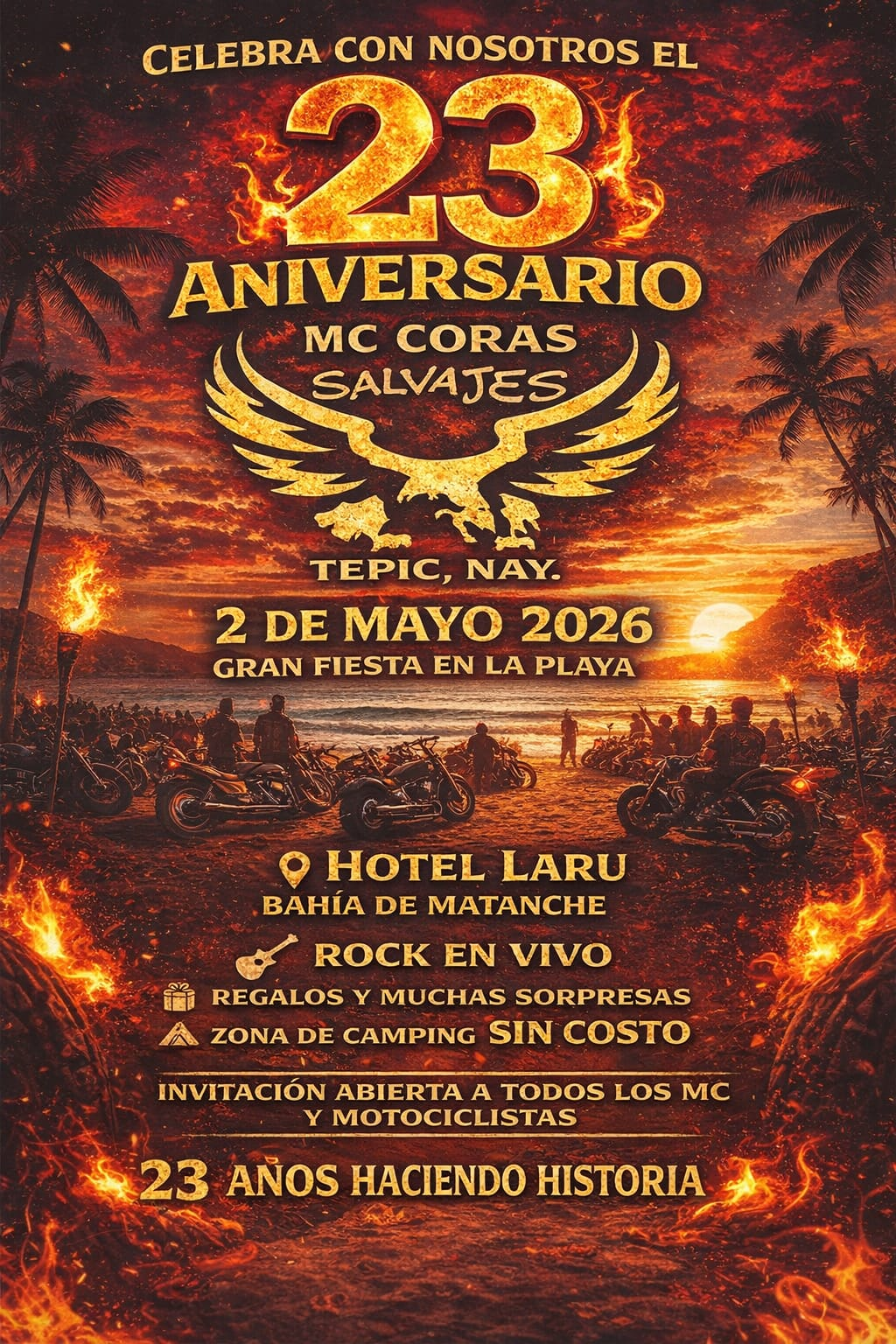 23 aniversario mc coras salvajes
