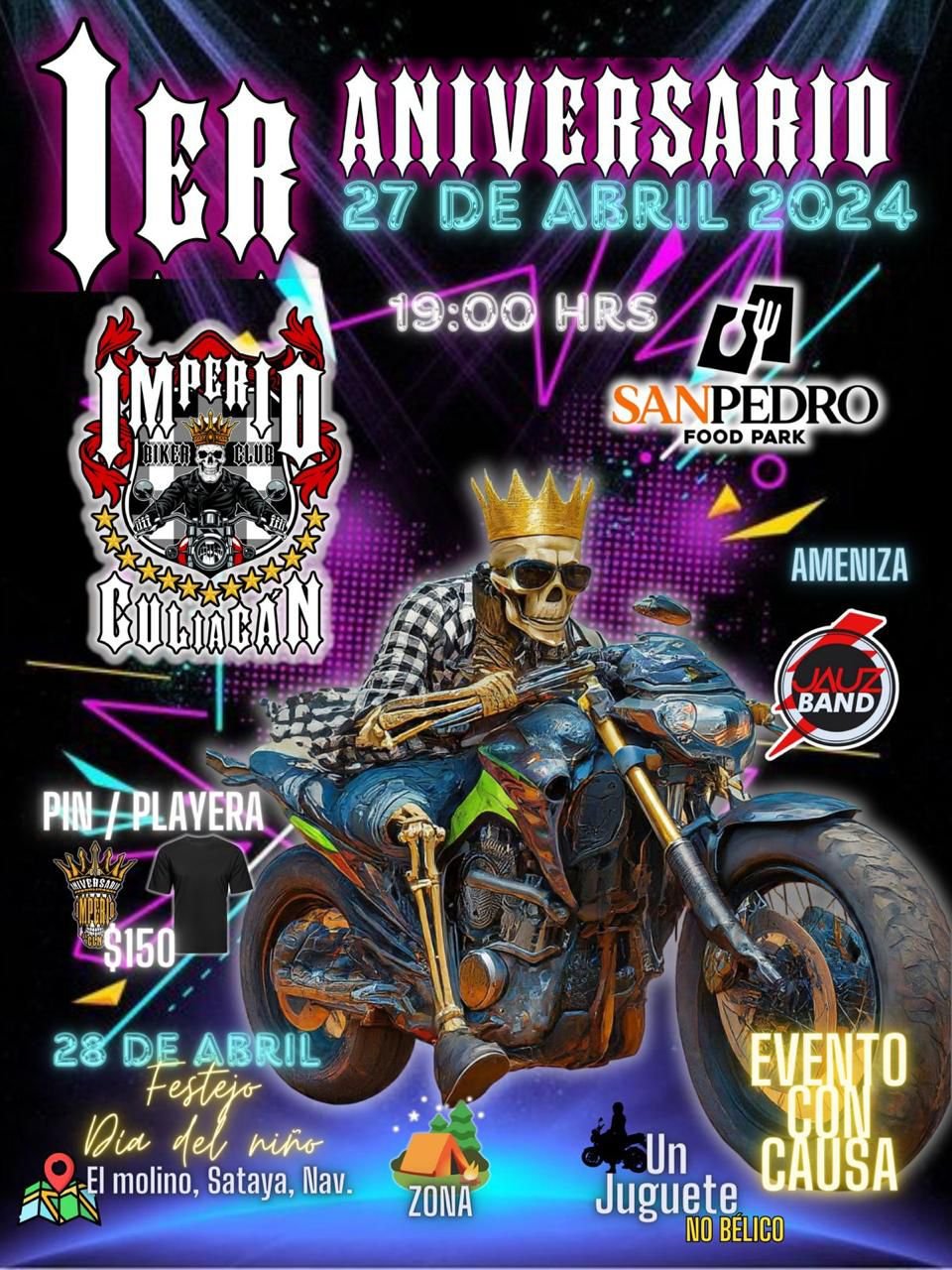1er aniversario imperio biker club culiacán
